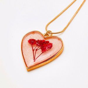 2/$40 SALE Beautiful Handmade Heart-Shaped Necklace - Casual & Unique